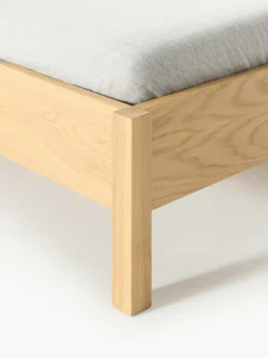 Holzbett Jones mit Kopfteil aus Wiener Geflecht