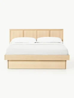 Holzbett Nanto mit Schubladen und Kopfteil