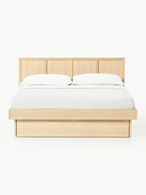 Holzbett Nanto mit Schubladen und Kopfteil