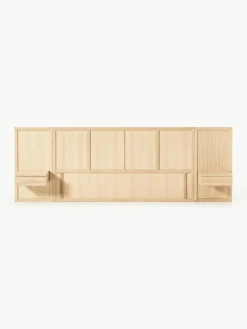 Holzbett Nanto mit Schubladen und Kopfteil