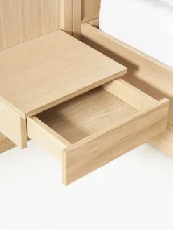 Holzbett Nanto mit Schubladen und Kopfteil
