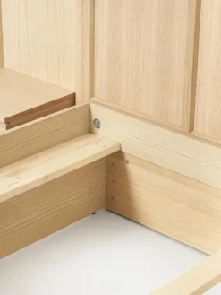 Holzbett Nanto mit Schubladen und Kopfteil
