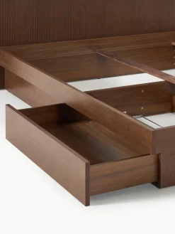 Holzbett Sato mit Schubladen und Kopfteil