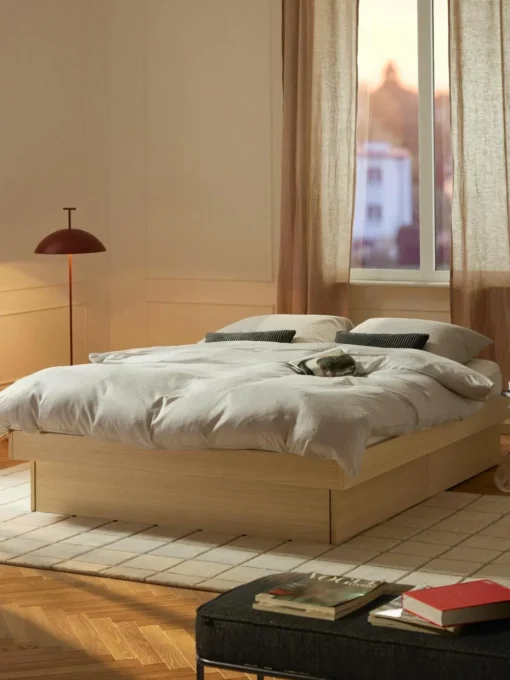 Holzbett Sato mit Schubladen