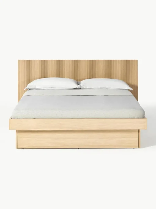 Holzbett Sato mit Schubladen und Kopfteil
