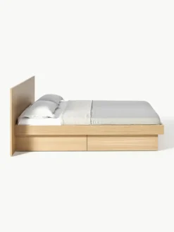 Holzbett Sato mit Schubladen und Kopfteil