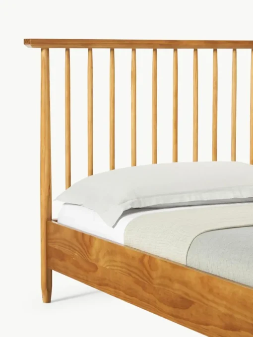 Holzbett Windsor mit Kopfteil aus Kiefernholz