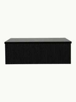 Holz-Couchtisch Lenox mit Rillenrelief