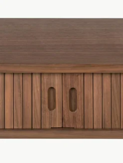 Holz-Konsole Barbier mit Rolltüren und geriffelter Front