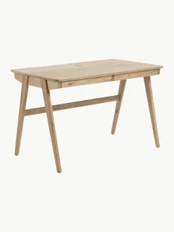 Holz-Schreibtisch Jacques mit Kabeldurchlass