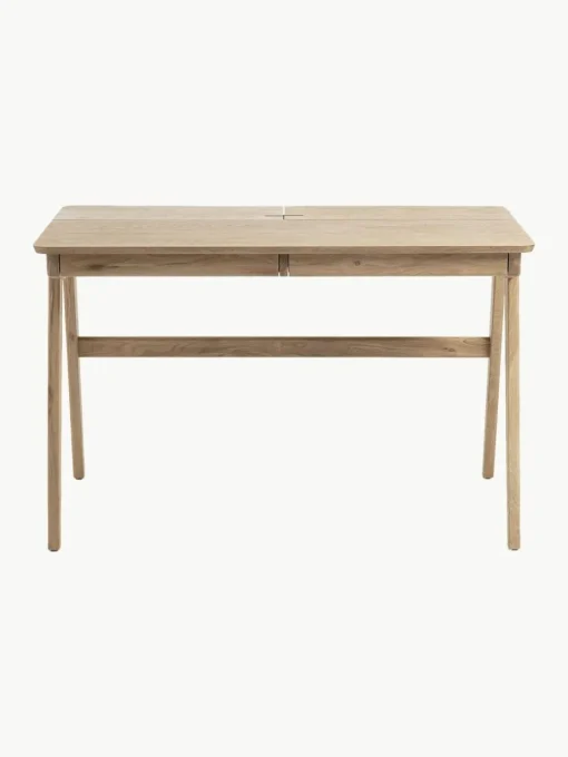 Holz-Schreibtisch Jacques mit Kabeldurchlass