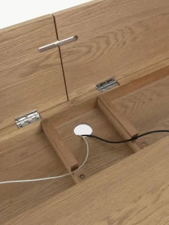 Holz-Schreibtisch Jacques mit Kabeldurchlass