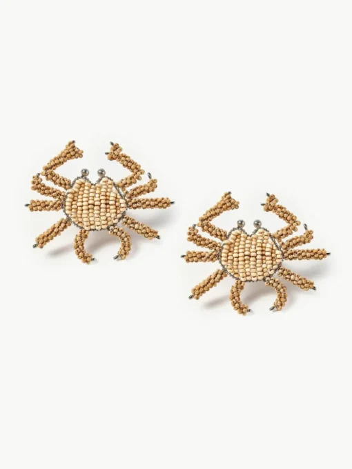 Holz-Serviettenringe Crab, 2 Stück