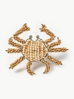 Holz-Serviettenringe Crab, 2 Stück