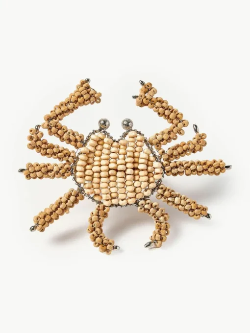 Holz-Serviettenringe Crab, 2 Stück
