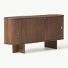 Holz-Sideboard Zumi mit abgerundeten Ecken