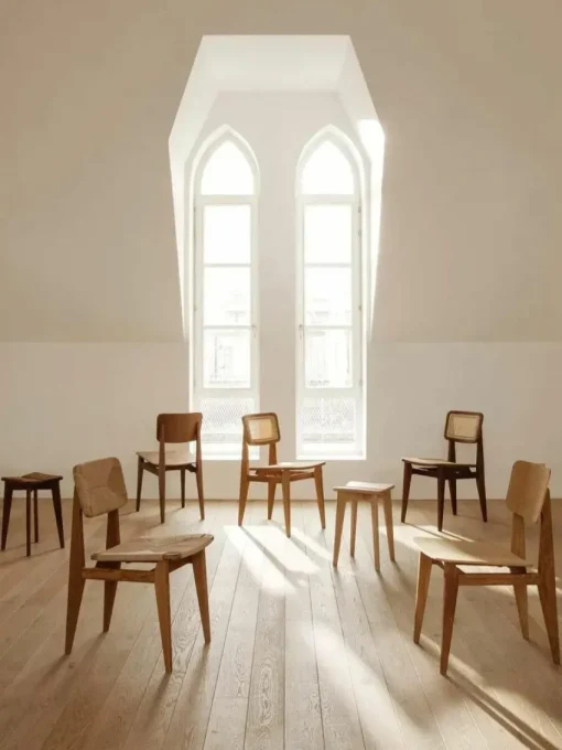 Holzstuhl C-Chair aus Eichenholz