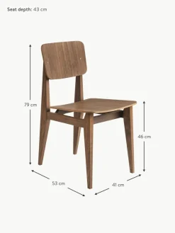 Holzstuhl C-Chair aus Walnussholz