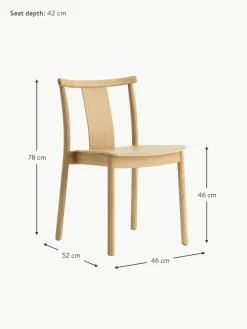 Holzstuhl Merkur aus Eichenholz