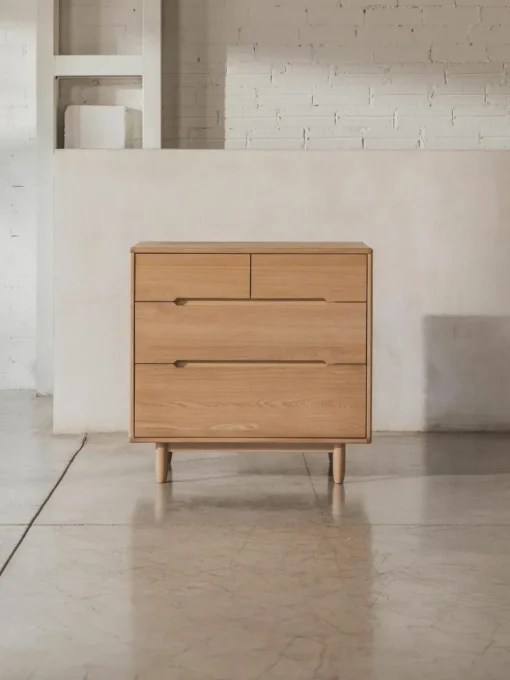 Holz-Wickelkommode Pure mit Schubladen