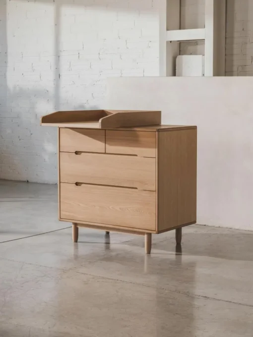 Holz-Wickelkommode Pure mit Schubladen