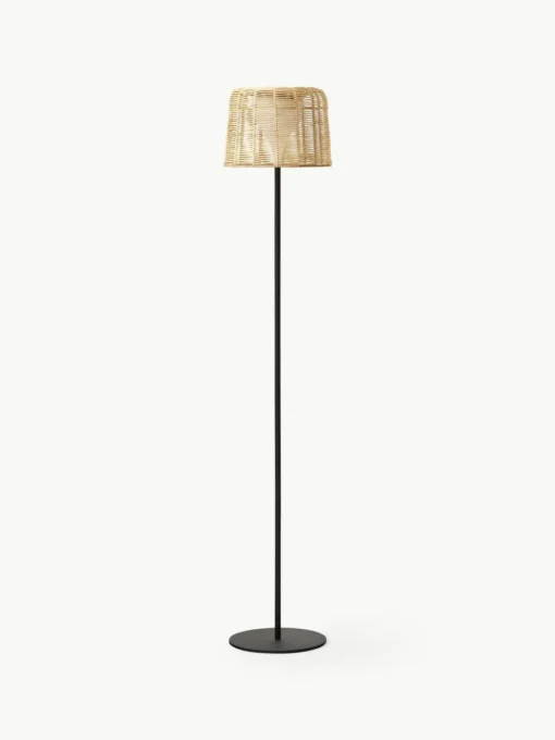 In- & Outdoor Solar LED-Lampe Kyra mit Rattanschirm