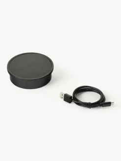 In- & Outdoor Solar LED-Lampe Kyra mit Rattanschirm