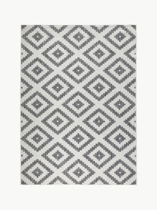 In- & Outdoor-Wendeteppich Malta in Grau/Creme