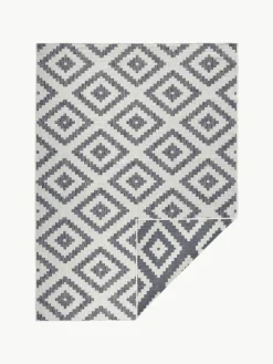In- & Outdoor-Wendeteppich Malta in Grau/Creme