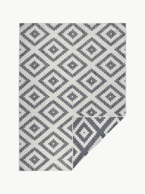 In- & Outdoor-Wendeteppich Malta in Grau/Creme