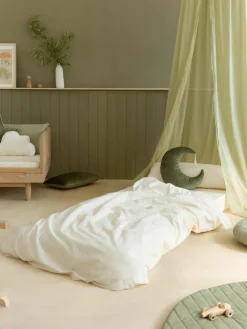 3in1 Samt-Schlafmatratze, Sitzsack und Spieltisch Sleepover