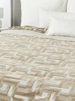 Jacquard-Tagesdecke Fran mit Fransenabschluss
