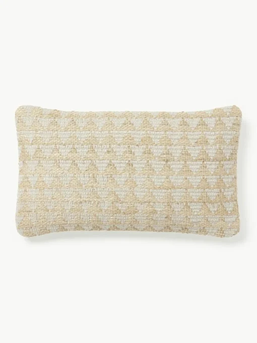 Jute-Kissenhülle Flint mit geometrischem Muster