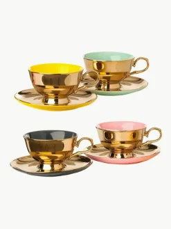 Kaffeetassen Legacy mit Untertassen, 4er-Set