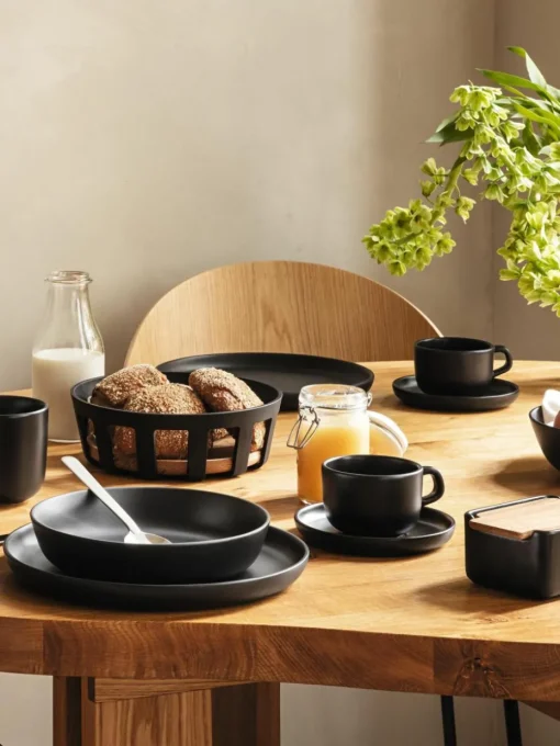 Kaffeetassen Nordic Kitchen mit Untertassen, 4 Stück