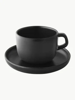 Kaffeetassen Nordic Kitchen mit Untertassen, 4 Stück