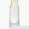 Karaffe Minna mit irisierender Oberfläche und Rillenrelief, 1.1 L