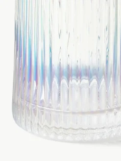 Karaffe Minna mit irisierender Oberfläche und Rillenrelief, 1.1 L