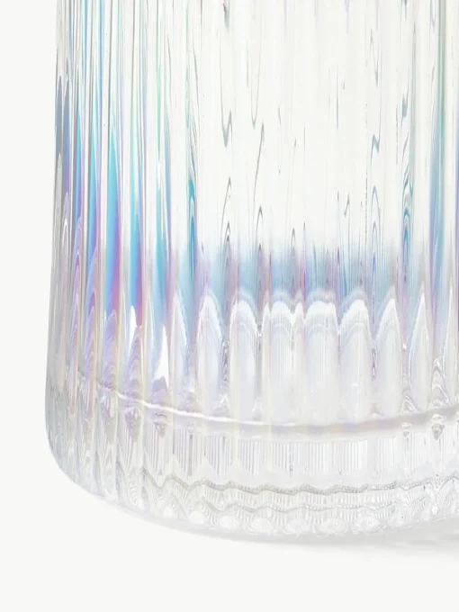 Karaffe Minna mit irisierender Oberfläche und Rillenrelief, 1.1 L