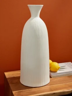 Keramik-Vase Striped, H 46 cm
