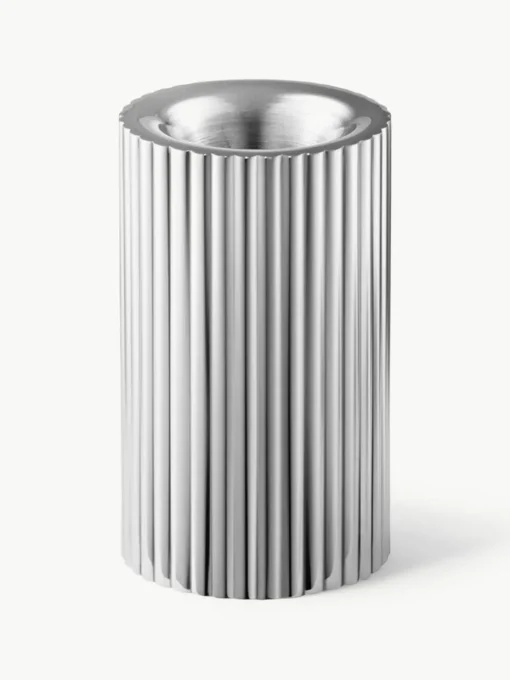Kerzenhalter Bernadotte mit Rillenstruktur, H 8 cm