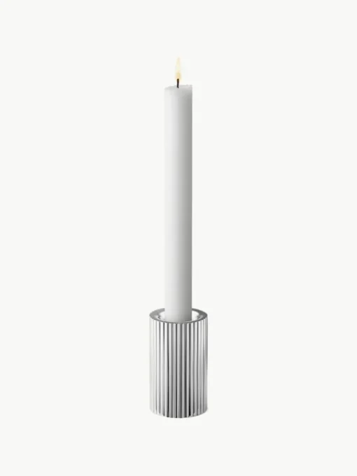 Kerzenhalter Bernadotte mit Rillenstruktur, H 8 cm