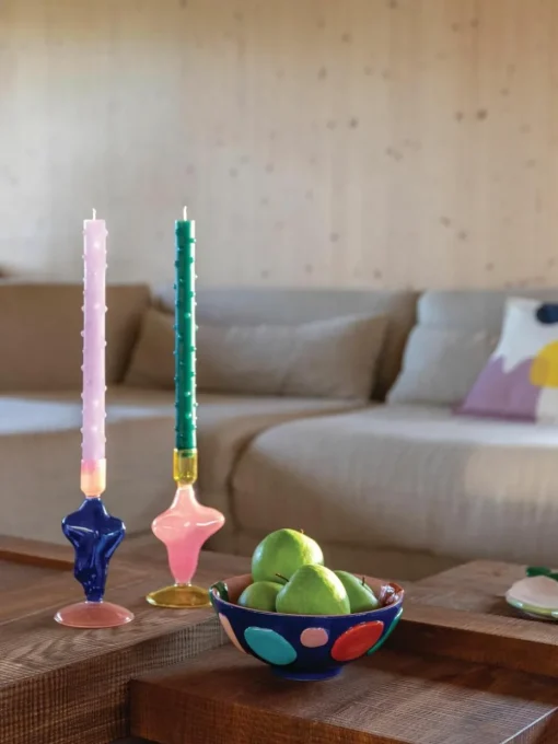 Kerzenhalter Flux aus Glas