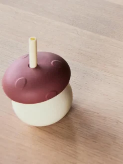 Kinderbecher Mushroom mit Strohhalm