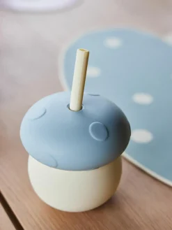Kinderbecher Mushroom mit Strohhalm