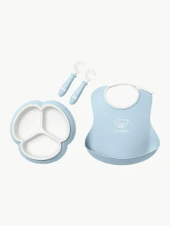 Kindergeschirr Bliss mit Lätzchen, 4er-Set