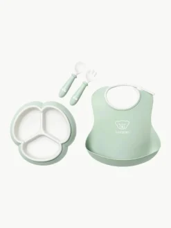 Kindergeschirr Bliss mit Lätzchen, 4er-Set