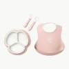 Kindergeschirr Bliss mit Lätzchen, 4er-Set
