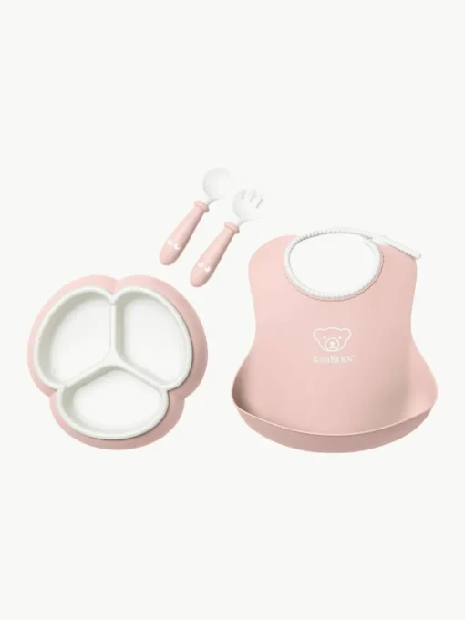 Kindergeschirr Bliss mit Lätzchen, 4er-Set