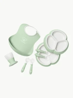 Kindergeschirr Bliss mit Lätzchen, 8er-Set